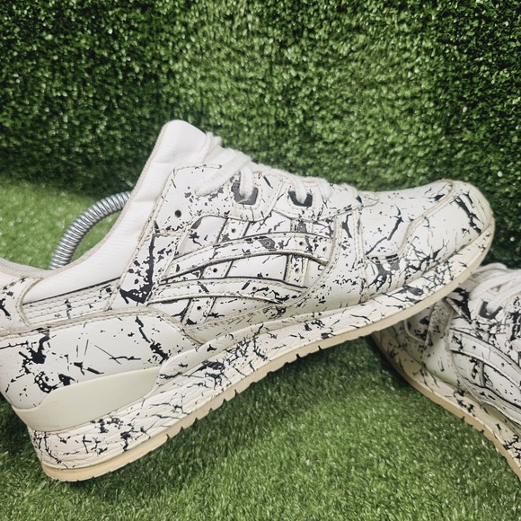 Asics Gel Lyte III Marble White Leather Athletic Sneakers Mens Size 10.5 main image 4